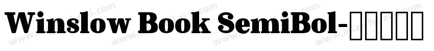Winslow Book SemiBol字体转换